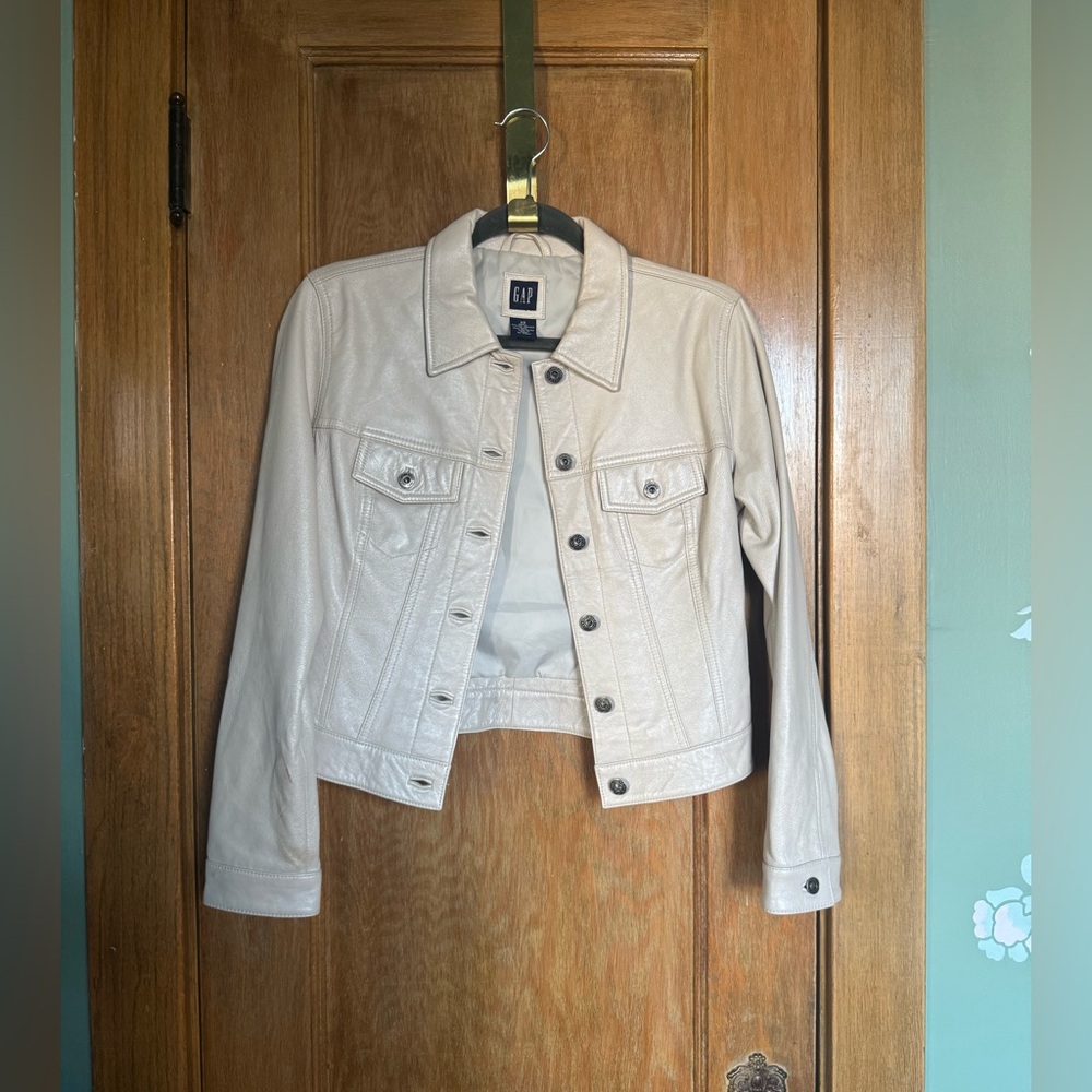 Vintage leather gap jacket